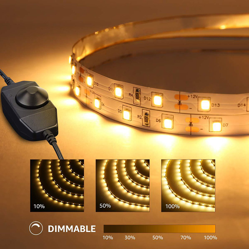DC12V High Density 2835 LED Strip Light Kit Dimmable 5m/16.4ft 300LEDs CRI85 Flexible LED Strips DC12V High Density 2835 LED Strip Light Kit Dimmable 5m/16.4ft 300LEDs CRI85 Flexible LED Strips